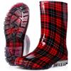A2Z Stivali da Pioggia Donna Impermeabili PVC Stivaletti Fantasia EU 36 41 | Calzature femmine giardino festival aperto tartan libellula floreale maculato scarpe per adulti misura