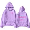 Temolie Katseye - Felpa con cappuccio da donna Merch Pinky Up Album, con stampa grafica, oversize, con tasche, regalo per gli appassionati di musica pop