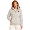 Geographical Norway Atikamap Donna Piumino Leggero Cappuccio Trapuntato Zip Integrale Poliammide Tasche Laterali Badge Signature Mezza Stagione