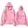 Temolie Katseye - Felpa con cappuccio da donna Merch Pinky Up Album, con stampa grafica, oversize, con tasche, regalo per gli appassionati di musica pop