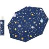 decalsweet Ombrello Pieghevoli Automatico Bambino,Ombrello Compatti Pianeta | Antivento ombrello bambini, Ombrello da Sole con Strisce Riflettenti,Ombrellini Piccolo Portatile Resistenti da Viaggio