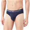 Emporio Armani Men's Brief Rubber Pixel Logo Slip Boxer Uomo (Pacco da 1)
