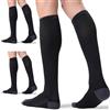 FITRELL 3 Paia di Calze Compressione Graduata Donna & Uomo 20-30 mmhg | Calze Antitrombo per Sport, Corsa, Aereo, Viaggi, Gravidanza, Lavoro