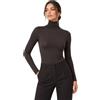 BIRIKKINA Maglia in Modal e Cashmere Manica Lunga Collo Alto - Sottogiacca Donna