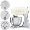 Smeg SMF04CREU Panna - Impastatrice Planetaria - Vasca in Inox da 4,8 litri