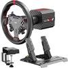PXN VD4 Bundle Volante da Corsa Direct Drive - Base Servo-Motore 4Nm, Volante W AS Gaming, Pedali PD HM Freno & Acceleratore, Morsetto da Tavolo - Compatibile con PC Windows