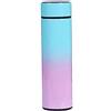 QiCheng&LYS Tazza termica da viaggio,Tazza termica sigillata,17 OZ / 500 ML Senza BPA, acciaio inossidabile PVC 304, con display della temperatura, Adatto per acqua calda e fredda (Verde pendenza)