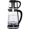 HongKKon Teiera elettrica turca da 2,5 l, 2000 W, con display LCD | Funzione di mantenimento del calore, macchina da tè turca elettrica 2 in 1 Caydanlik, per famiglia e ospiti