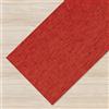 Il Gruppone Passione Casa Tappeto Cucina Passatoia Antiscivolo Multiuso Soggiorno Corridoio No Pieghe Tinta Unita Effetto Rattan Intrecciata Lavabile Antimacchia - 50x100cm - Vittoria Rosso