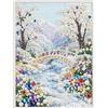 CEOVR Paesaggio Perle Diamond Painting Kit Completo 30x40cm | Perle Diamond Painting Art Adulti Kit Montagne E Fiumi Paesaggio Innevato Pittura Con Diamanti, Decor da Parete, Regalo