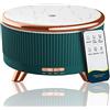 Jpord Diffusori per oli essenziali, umidificatore a nebbia fredda, 500 ml | Decorazione in marmo verde oro, diffusore di profumo per aromaterapia, telecomando, 4 modalità di nebbia