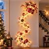 Generic Lampada da parete natalizia con sentiero magico, 60 cm, LED a cascata | Decorazione a parete LED con effetto neve scintillante a cascata e facile posizionamento a parete, kit fai da te in acrilico