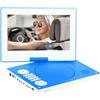 LTPRTZ Lettore DVD portatile - Schermo per auto - Intrattenimento per viaggi - Schermo rotante da 12,5 pollici - 12,5 pollici - Blu