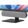 LTPRTZ Altoparlante USB per computer - Altoparlanti per monitor - Soundbar - Ideale per ascoltare musica e guardare film - Design a clip - 7 centimetri - Grigio
