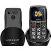 LTPRTZ Telefono per anziani - Cellulare con tasti grandi - Facile da usare - Tasto di emergenza SOS - Batteria da 1800mAh - Colore: nero