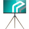LTPRTZ Supporto TV - Supporto per televisore - Design elegante - Altezza regolabile - Per schermi da 32 a 65 pollici - Colore: nero