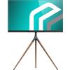 LTPRTZ Supporto TV - Supporto per televisore - Design elegante - Altezza regolabile - Per schermi da 32 a 65 pollici - Colore: nero