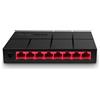 LTPRTZ Switch di rete - Hub LAN - Condivisione Internet - 8 porte Gigabit - 145 x 72 x 25 mm - Nero