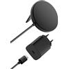 LTPRTZ Base di ricarica magnetica - Caricabatterie wireless - Ricarica rapida dei dispositivi - Tecnologia Qi2 - 15 Watt - Nero