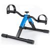 LTPRTZ Mini cyclette da casa - Bicicletta per esercizi - Per braccia e gambe - Design pieghevole - Leggera - Blu