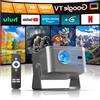 LTPRTZ Proiettore 4K - Mini proiettore - Home cinema - Google TV integrato - Dimensioni schermo: 40-150 pollici - Bianco