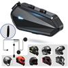 LTPRTZ Auricolari Bluetooth per casco da moto - Cuffie Bluetooth - Ascolto della musica durante la guida in moto - Effetti sonori EQ - 80 ore di autonomia - Nero