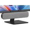 LTPRTZ Altoparlante USB per computer - Altoparlanti per monitor - Soundbar - Ideale per ascoltare musica e guardare film - Design a clip - 7 centimetri - Grigio