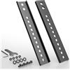 LTPRTZ Piastra di estensione VESA - Adattatore per supporto TV - Supporto per fissaggio TV - Spazio verticale aggiuntivo - Regolabile in altezza (18 cm) - Colore: nero