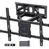 LTPRTZ Supporto a muro per TV - Braccio girevole - Visuale ottimale - Angolo di visione regolabile - Per schermi da 37-85 pollici - Colore: nero opaco