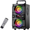 LTPRTZ Altoparlante portatile - Altoparlante Bluetooth - Riproduzione musicale - Suono potente - 60 Watt - Nero