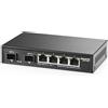 LTPRTZ Switch di rete - Hub Ethernet - Trasferimento dati ad alta velocità - Design senza ventola - 4 porte 2.5G - Metallo