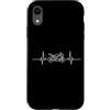 Sportbike Biker Life Motorcycle Heartbea Custodia per iPhone XR Moto Battito cardiaco Sportbike Pulse EKG Line Graphic