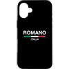 Italian Family Name Co Custodia per iPhone 16 Plus Romano - Bandiera italiana con cognome italiano