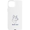 Herding Breed Tees Custodia per iPhone 15 Plus Heeler Dad Line Art Proprietario australiano di cane bovino