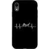 Grasshopper Insect Heartbeat Nature Grap Custodia per iPhone XR Grasshopper Battito cardiaco Insetto Pulse Line Art