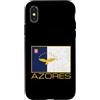 AUTONOMOUS REGION OF THE AZORES Custodia per iPhone X/XS BANDIERA DELLE Azzorre MACARONESIA ORGOGLIO AZOREANO