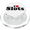 I HEART LOVE SLOTS AMO SLOT CUORE SLOT MACCHINE CASINÒ GIOCO PopSockets PopGrip per MagSafe