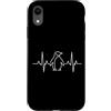 Penguin Life Heartbeat Apparel Custodia per iPhone XR Penguin Heartbeat ECG Pulse Line Animal Lover Art