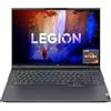 Lenovo Legion 5 Pro Gaming Portatile, Display 16 2.5K IP5 500nits 165Hz, AMD Ryzen 7 6800H, RAM 2x8GB, 1TB SSD, NVIDIA GeForce RTX 3060 6GB GDDR6, Windows 11, Tastiera Retroilluminata, Storm Grey