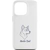 Herding Breed Tees Custodia per iPhone 13 Pro Heeler Dad Line Art Proprietario australiano di cane bovino