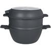 Batteria di pentole TOGNANA linea MODULO pezzi 11 DARK GREY adatto induzione cod YU79111GREY
