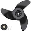 SEIWEI Elica elettrica marina del motore di pesca a traina, componenti del | Plastica, metallo, compatibile con MotorGuide R3 25 kg, W55, Xi3, Xi5 36v, 75 Wireless e altri 8,9 cm di diametro