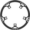 Gdfnmogo Corona per bicicletta pieghevole 47T 130 per bcd finitura nera pieghevole | I denti stretti e larghi impediscono la caduta della catena, dimensioni 47T, 130 mm per bcd, 5 bracci