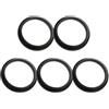 Gdfnmogo Distanziale forcella bicicletta 34 mm anello coppa inferiore 5pcs | Dimensioni 25,4 mm, materiale ABS, finitura nera, set da 5, adatto per forcelle standard