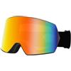 Generico Maschere da sci per uomo donna,maschere da snowboard Antiappannamento, | Occhiali da snowboard Protezione UV, casco antigraffio, compatibile con sferiche ad ampia visione