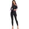 UDHSNJZG Combinaisons De PlongéE Costume da bagno intero donna con protezione solare, manica lunga, galleggiante, vestibilità aderente e comodo