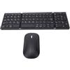 Domary Tastiera e Mouse Pieghevoli con Tastierino Numerico per Smartphone e | Tastiera ABS Ricaricabile, 5.1 per IOS Windows, Portata 10m, Batteria 45h, Interruttore a forbice.