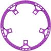 QuivyLivy Corona pieghevole per bicicletta, 47 denti, design a denti larghi stretti | Dente largo stretto 47T, 130 mm per bcd a 5 bracci, lega di alluminio, leggero 85 g, finitura nera