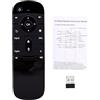 Domary Telecomando Air Mouse con Giroscopio, Doppia modalità 2.4G | Telecomando per Giochi con Controllo del Movimento, Plug-and-play per TV Box , , Proiettori, PC, Tablet, Corpo in Silicone