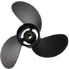 Wodsty Elica di ricambio 897618A10 per motore Mercury 8-9HP | Dimensioni 22,6 x 21,6 cm, design a 3 lame, funzionamento liscio, sostituzione diretta OEM, per motori da 9 CV